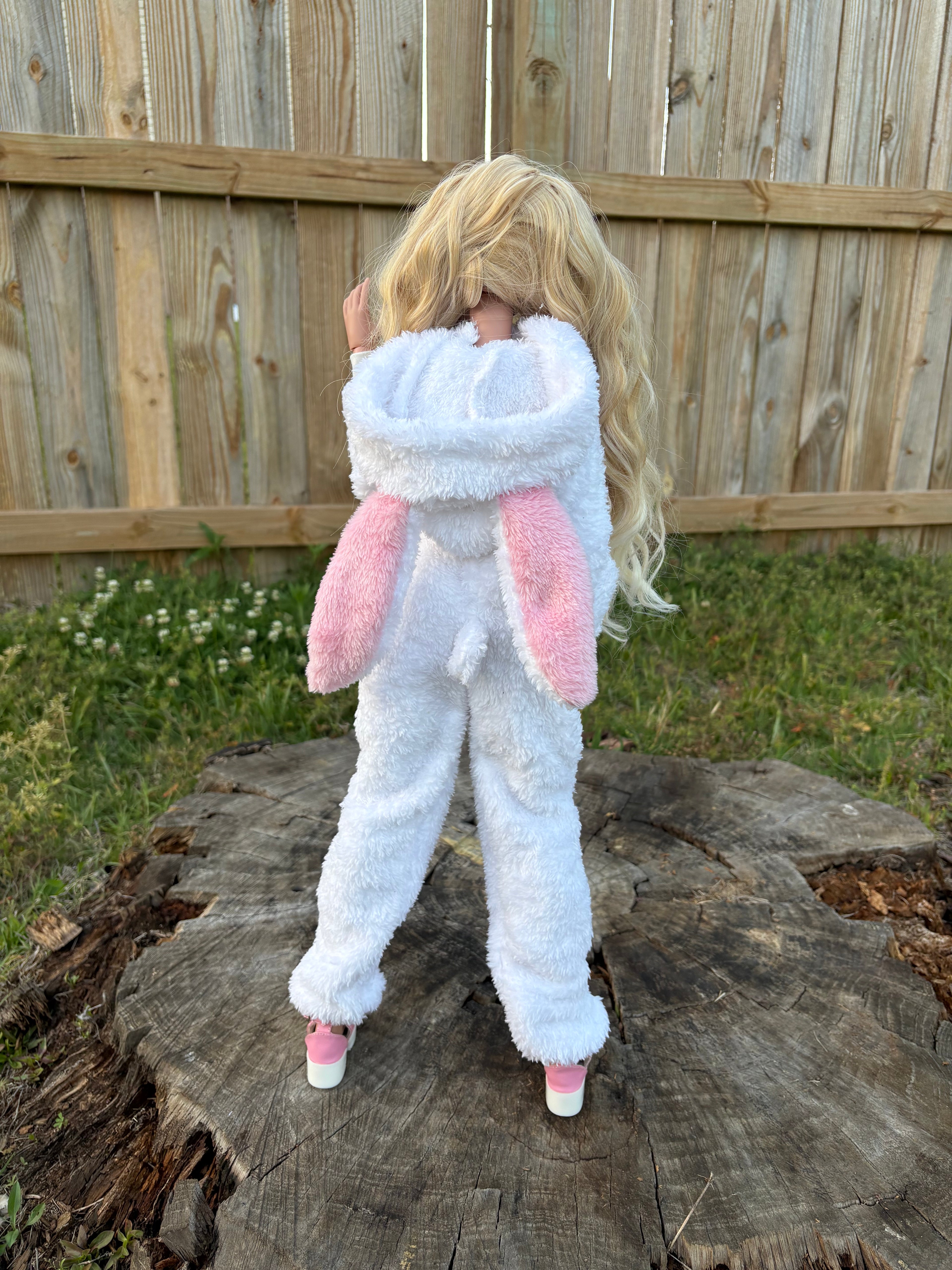 SD13 White Bunny Kigurumi Onesie