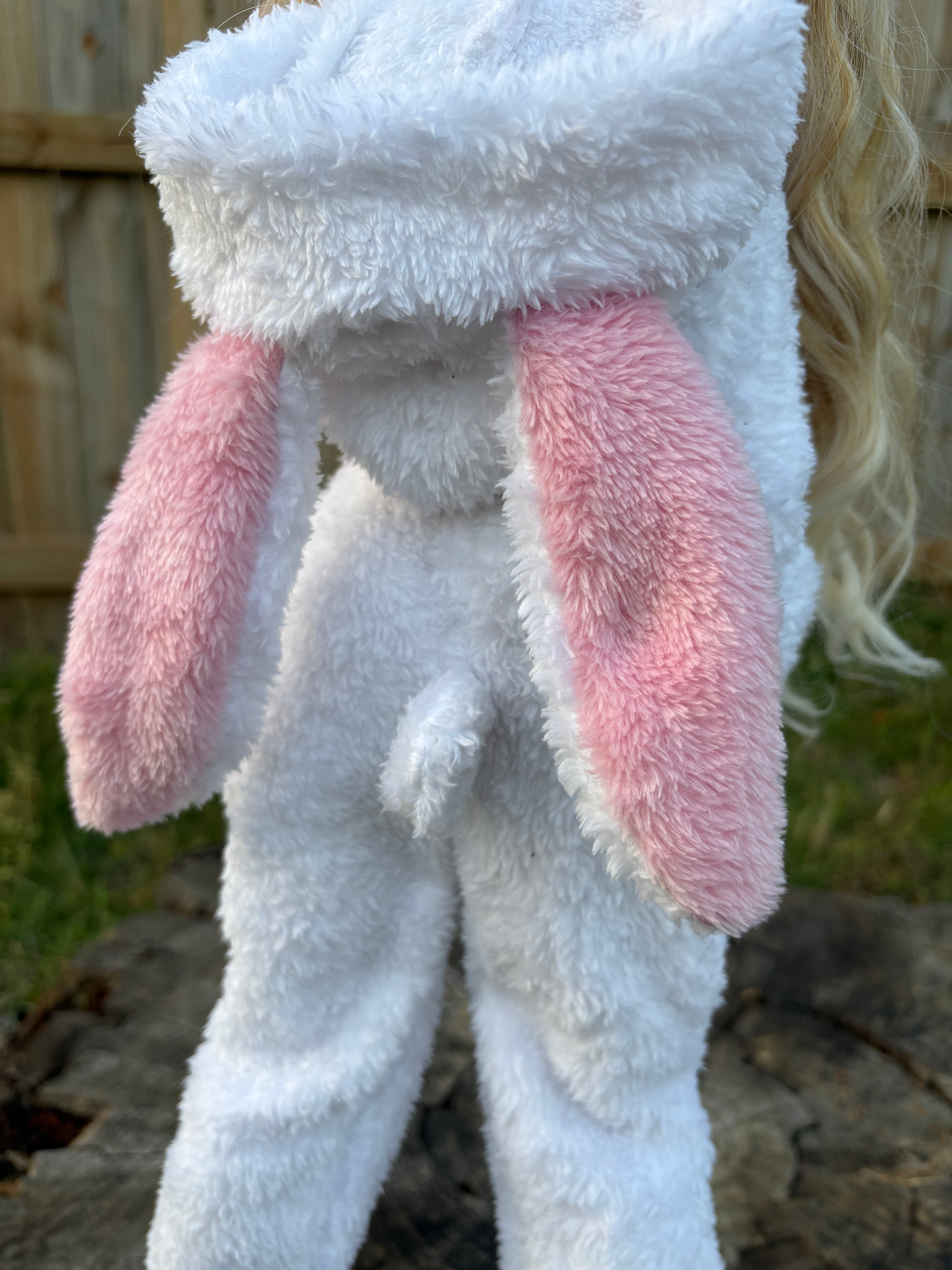SD13 White Bunny Kigurumi Onesie